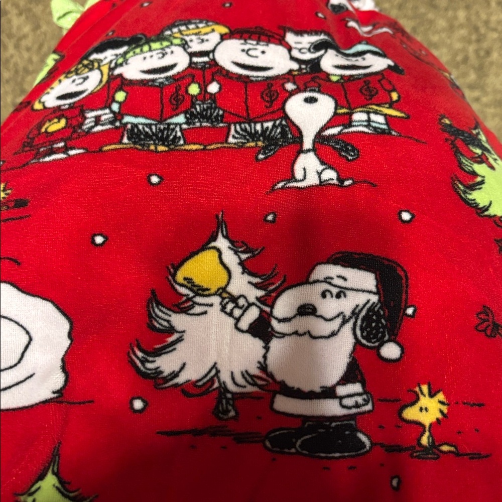 Peanuts Brilliant Red Sleepwear winter Christmas pj pants size xl(16-18) - Picture 8 of 8